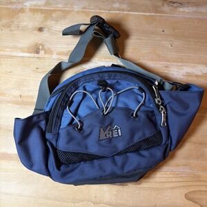 REI Gear Full Lode Lumbar Pack Hiking Outdoor Waist Bag Fanny Pack Blue